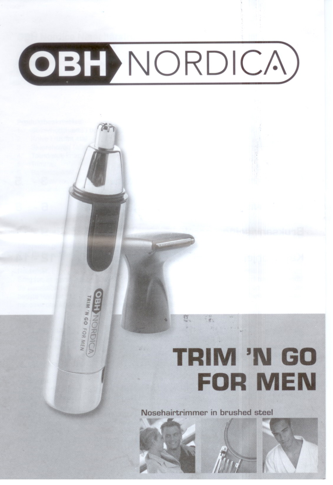 Obh nordica TRIM N GO FOR MEN User notes