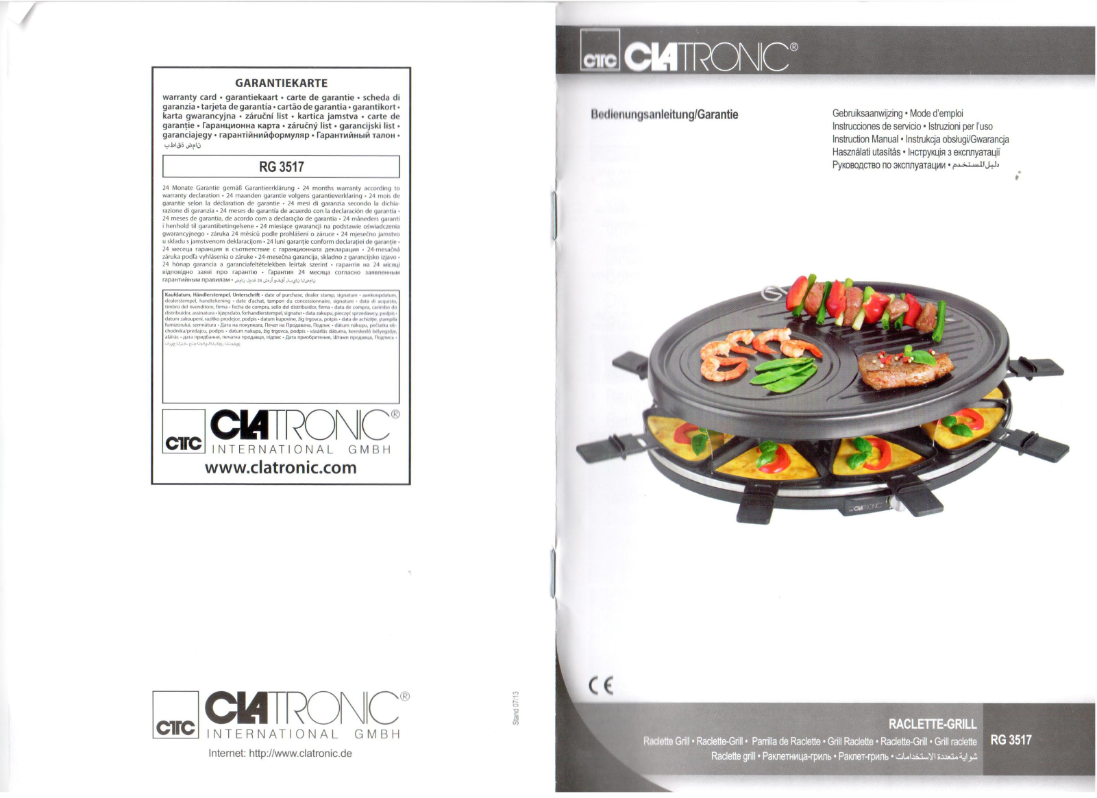 CLATRONIC RG 3517 User Manual