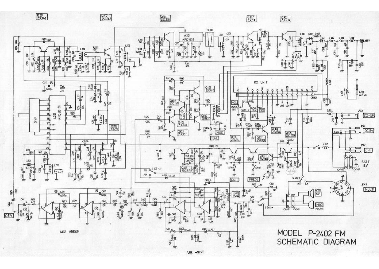 Zodiac Р 2402 Schematics