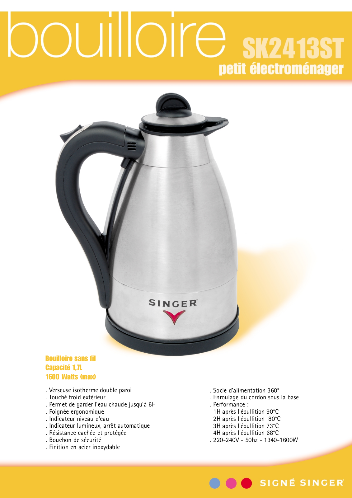 SINGER SK2413ST User Manual