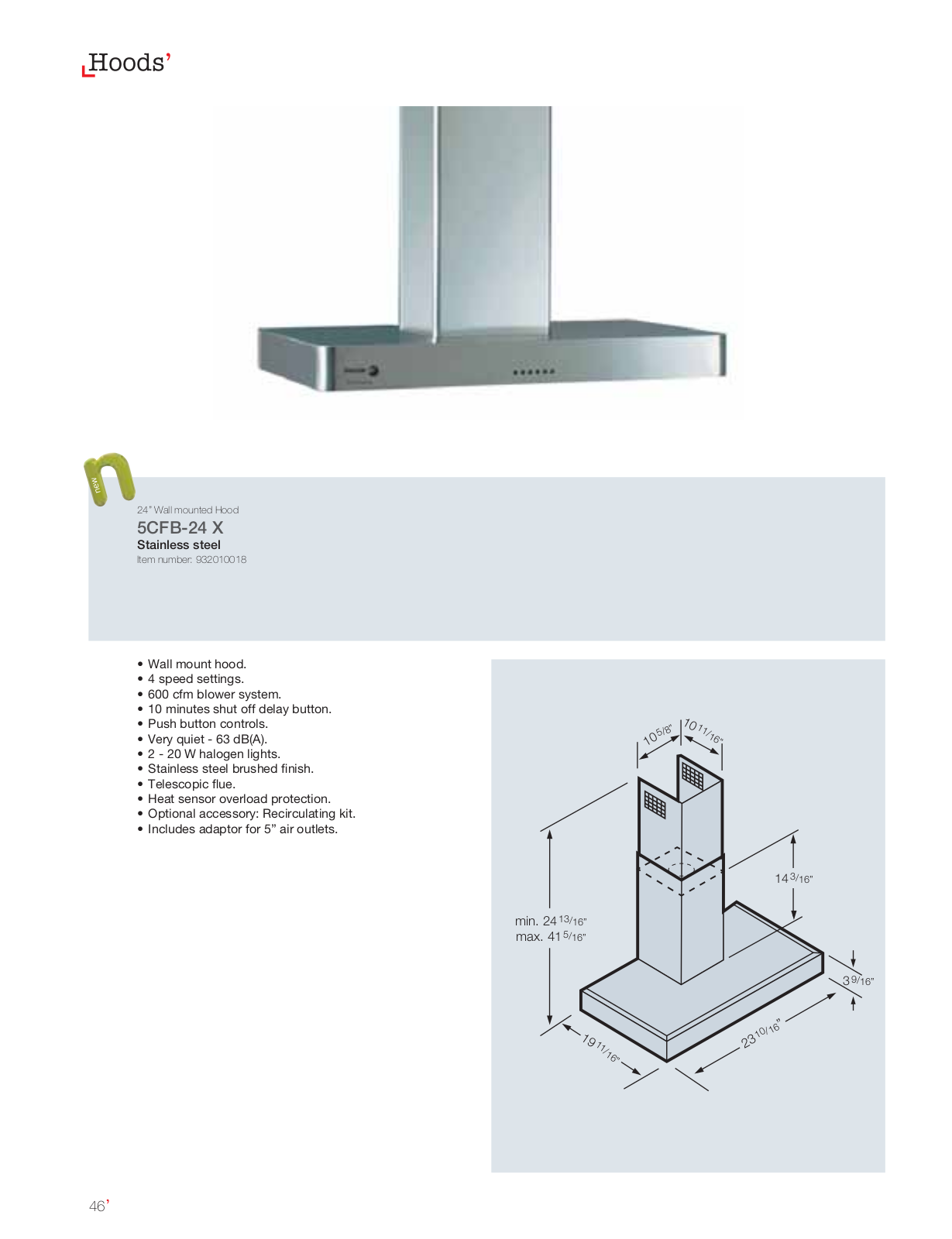 Fagor Commercial 5CFB-24 X User Manual