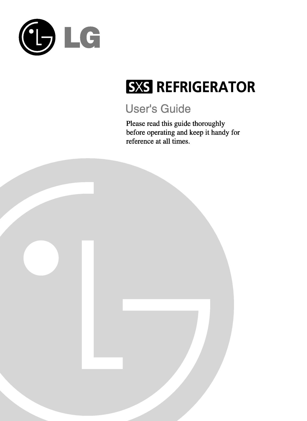 LG GR-P267ZGB User Manual