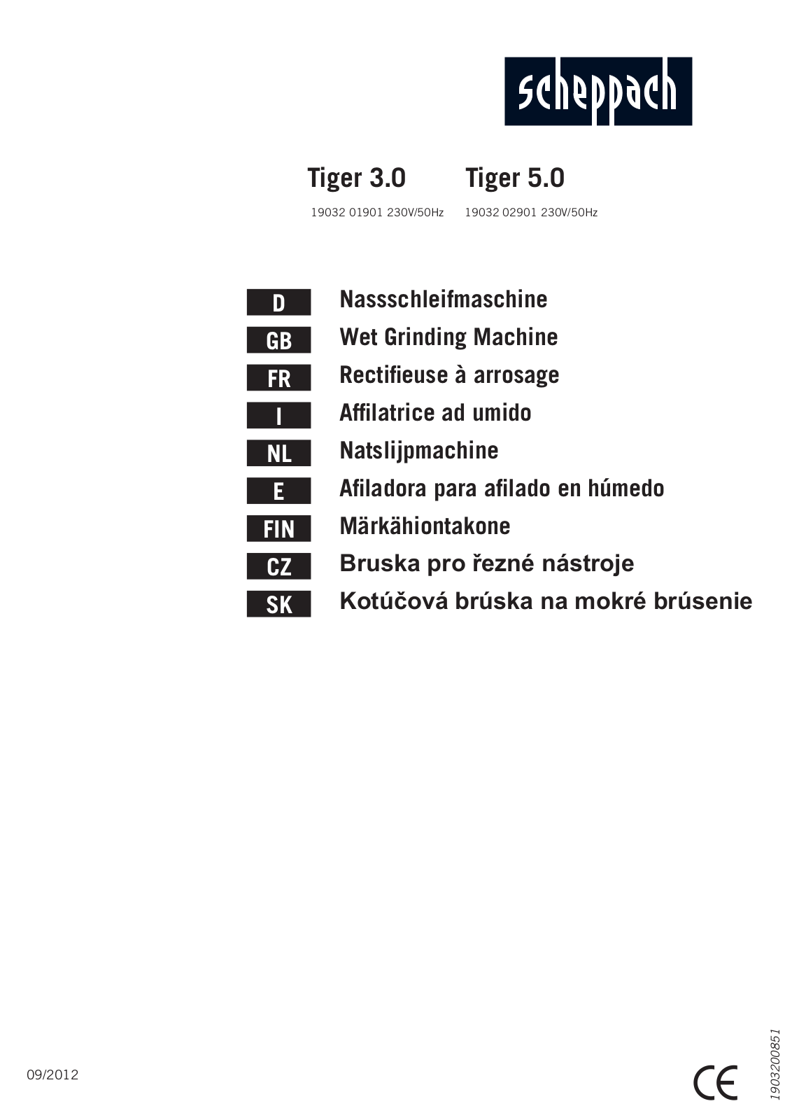 Scheppach Tiger 3.0 User Manual