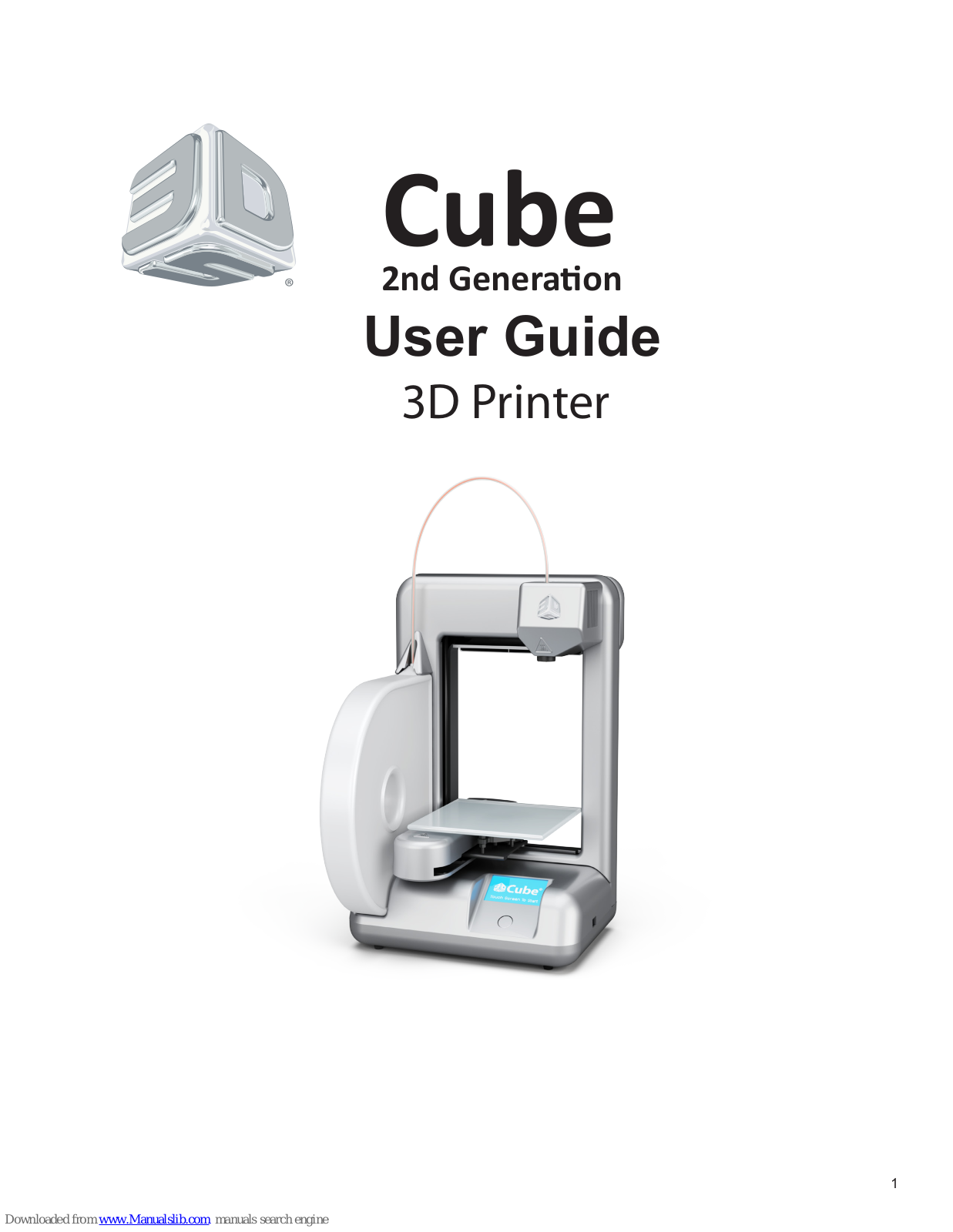 3D Systems Cube User Manual