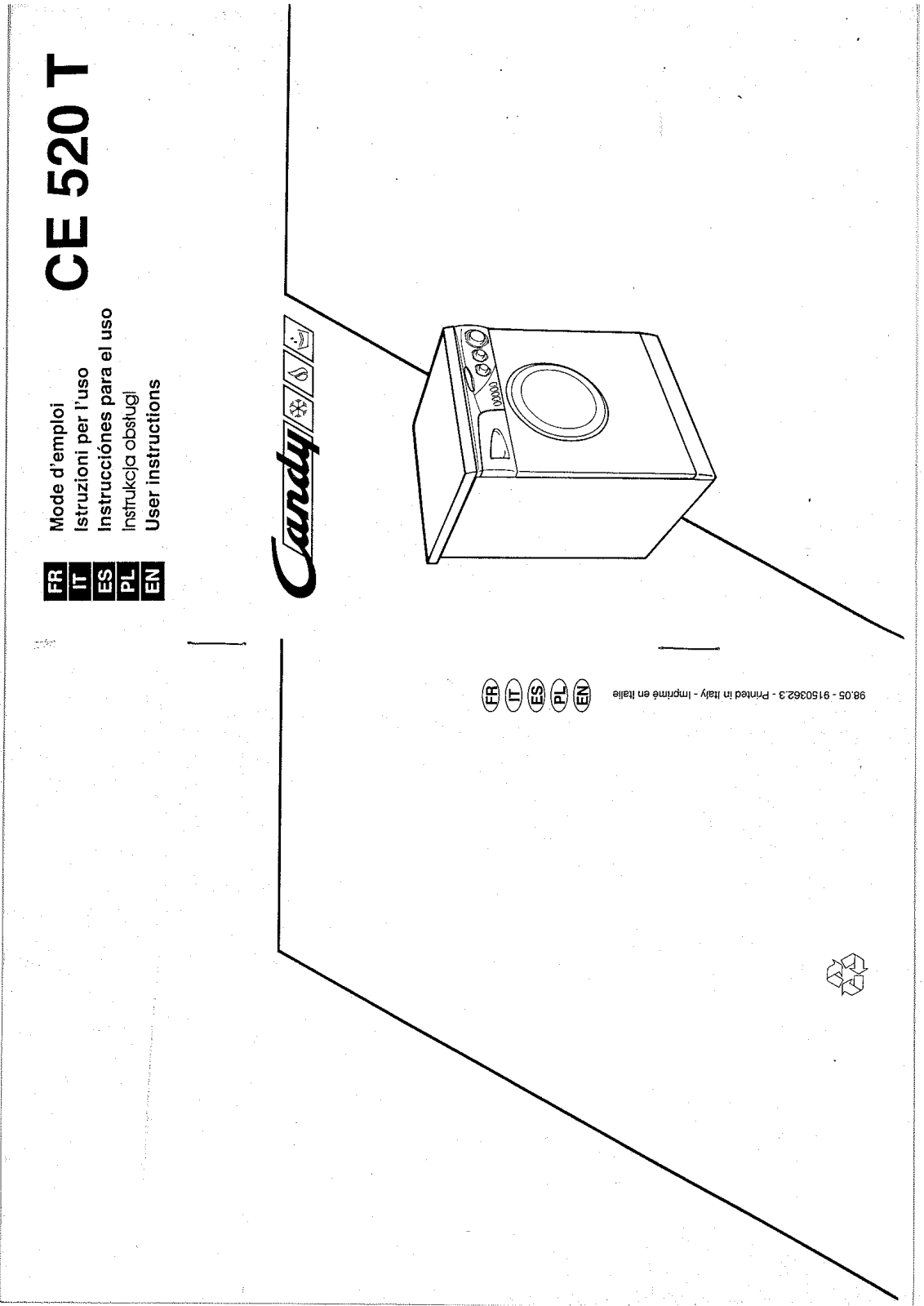 Candy CE520TARG, CE 520 T User Manual