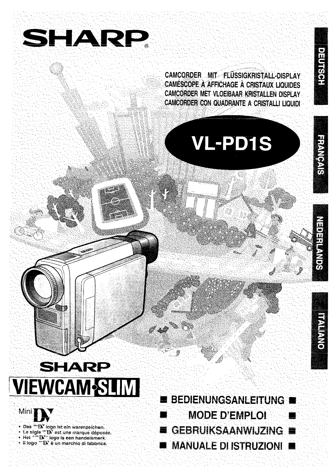 SHARP VL-PD1S User Manual