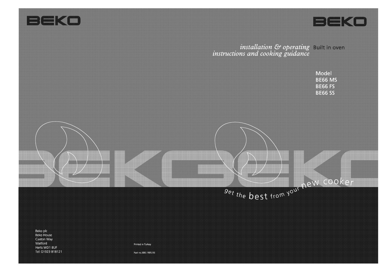 Beko BE66FS User Manual