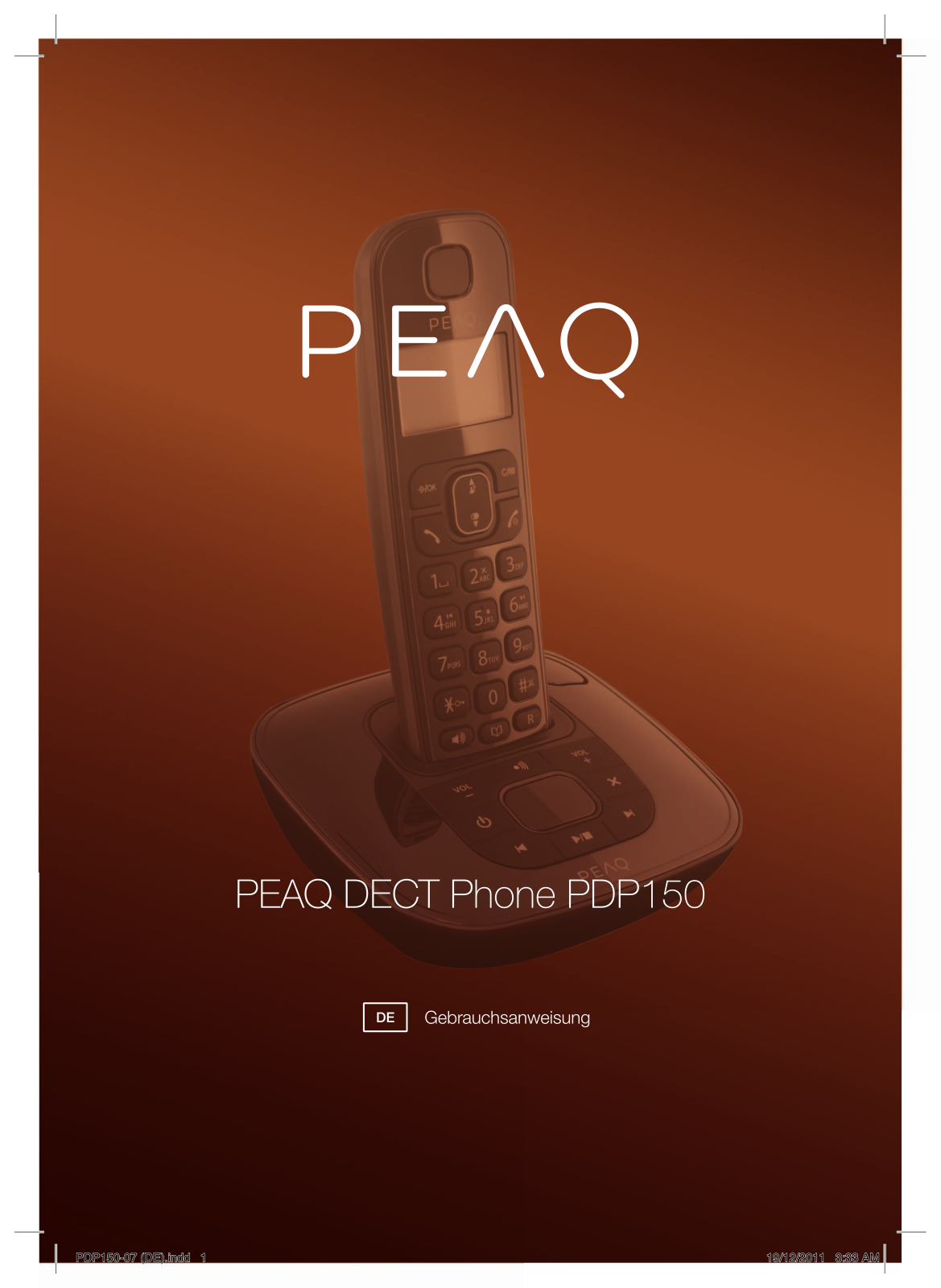 PEAQ PDP150 User Manual