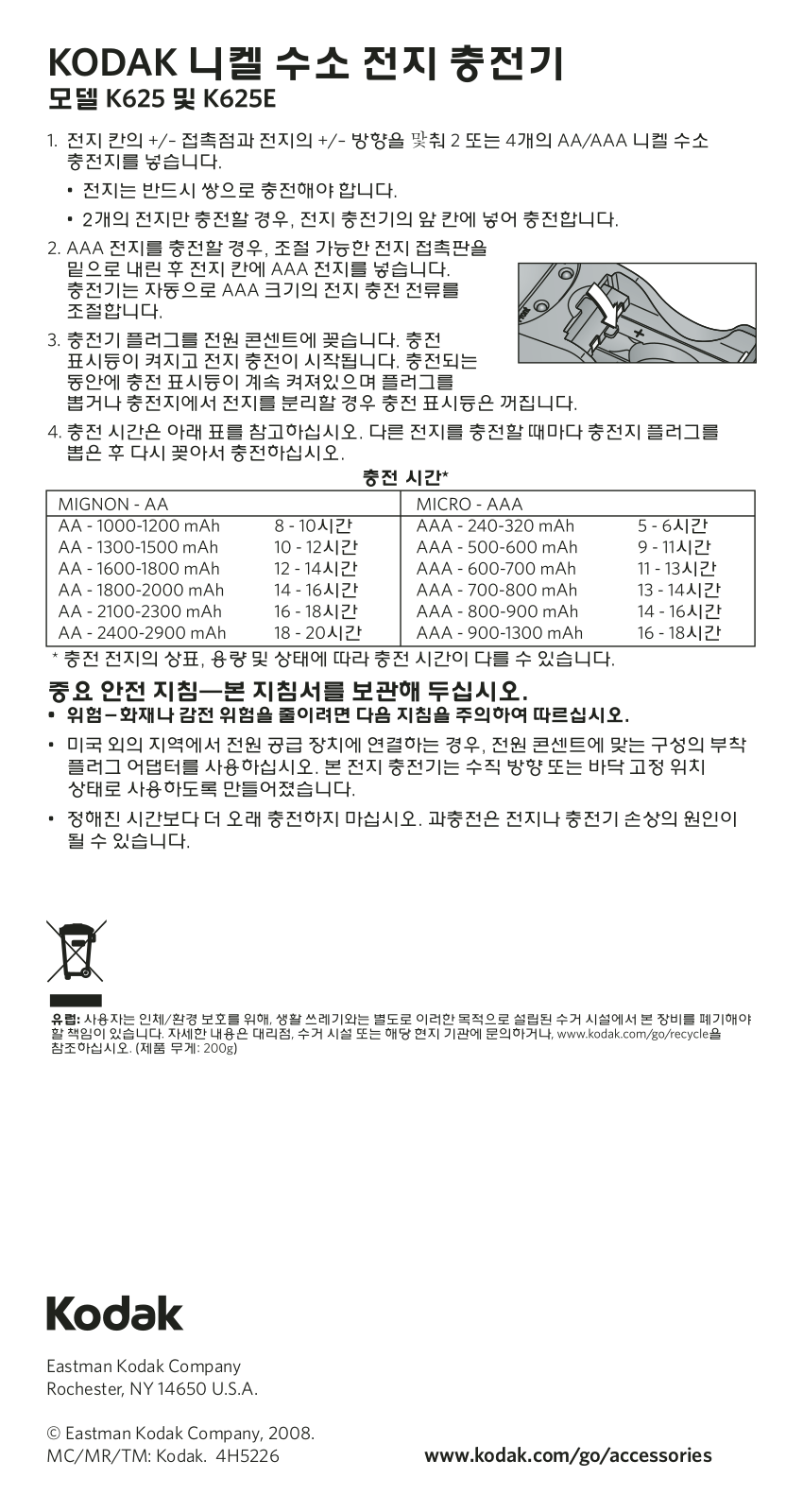 Kodak K625E, K625 User Manual