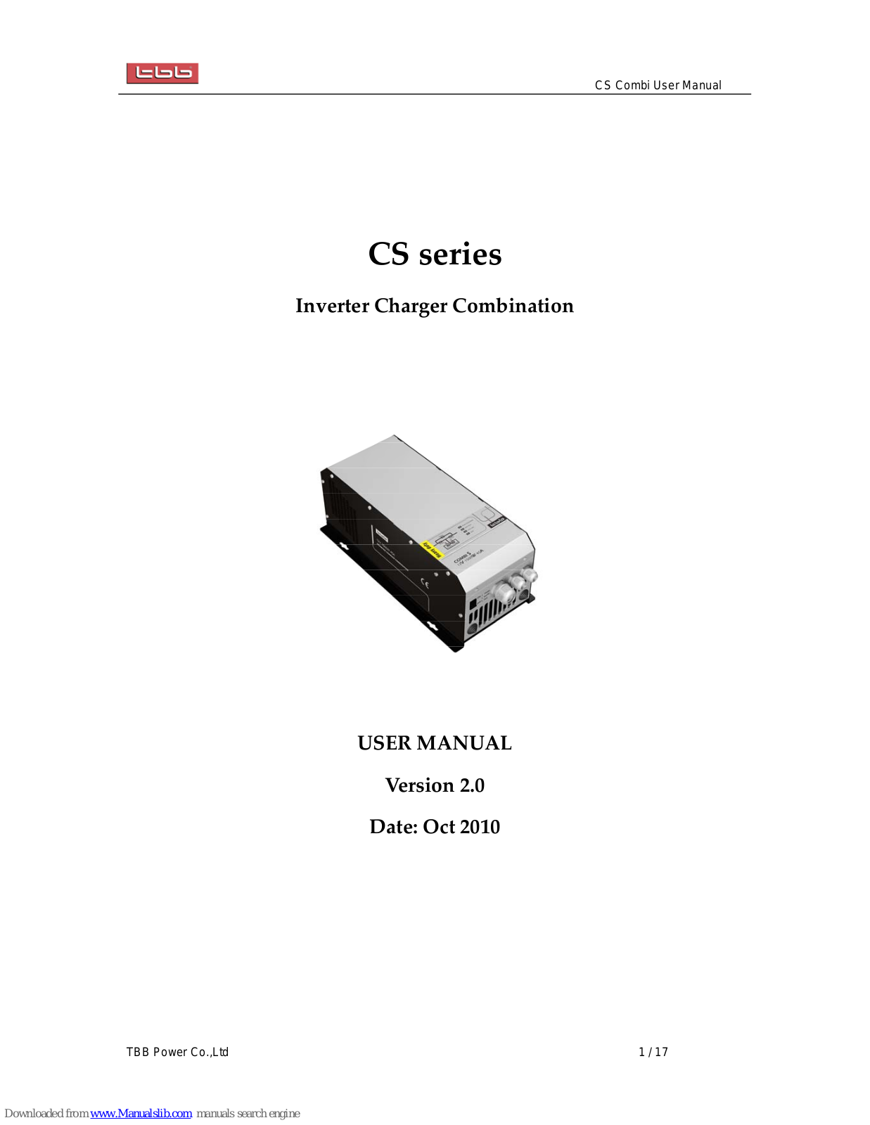 TBB Power CS2065L, CS0625L, CS1035L, CS1545L, CS3075L User Manual - ManualMachine.com