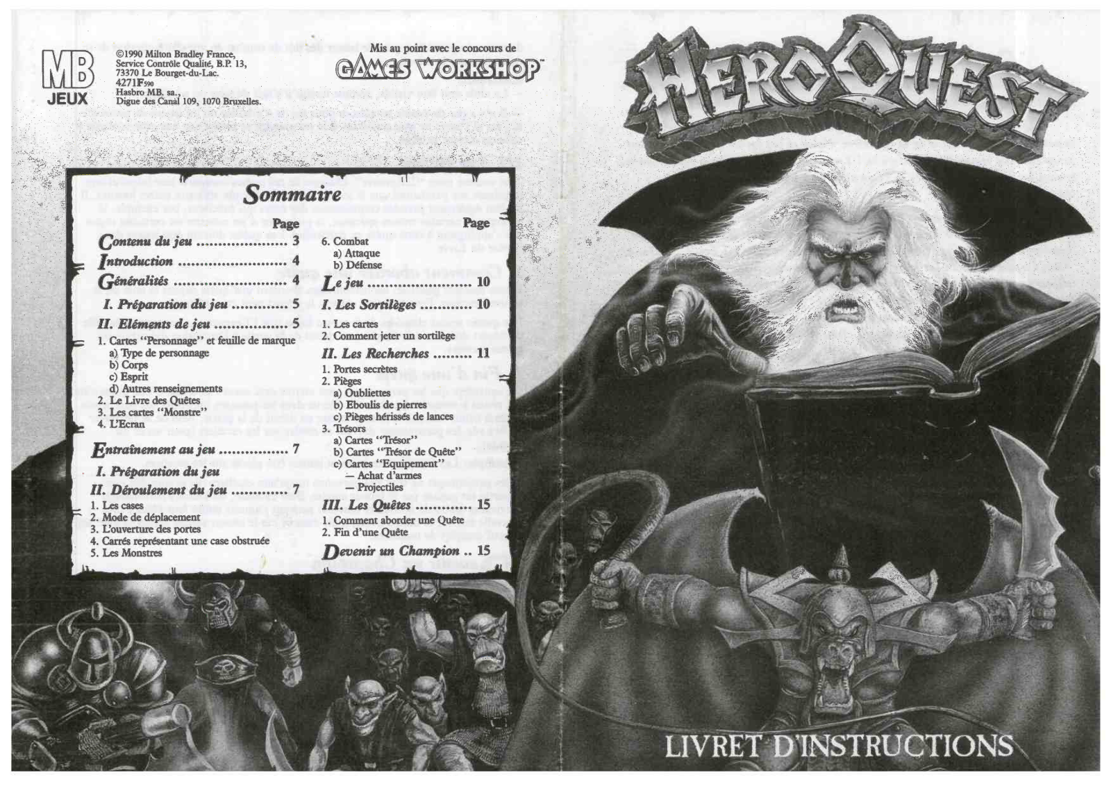 MB HEROQUEST User Manual