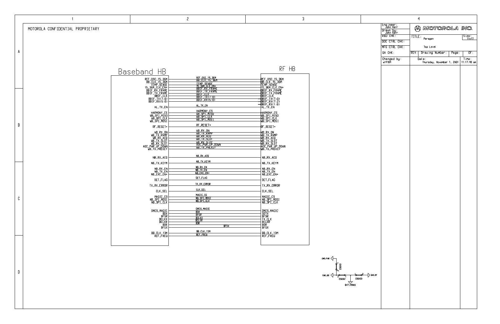 Motorola A920, A925 Schematics