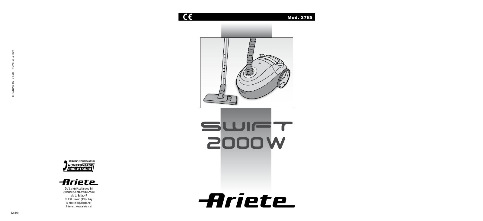Ariete 2785 User guide - ManualMachine.com