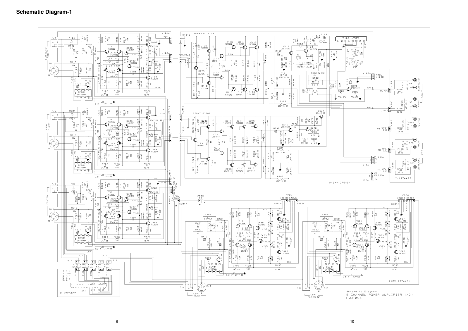 Rotel RMB-1095 Schematic