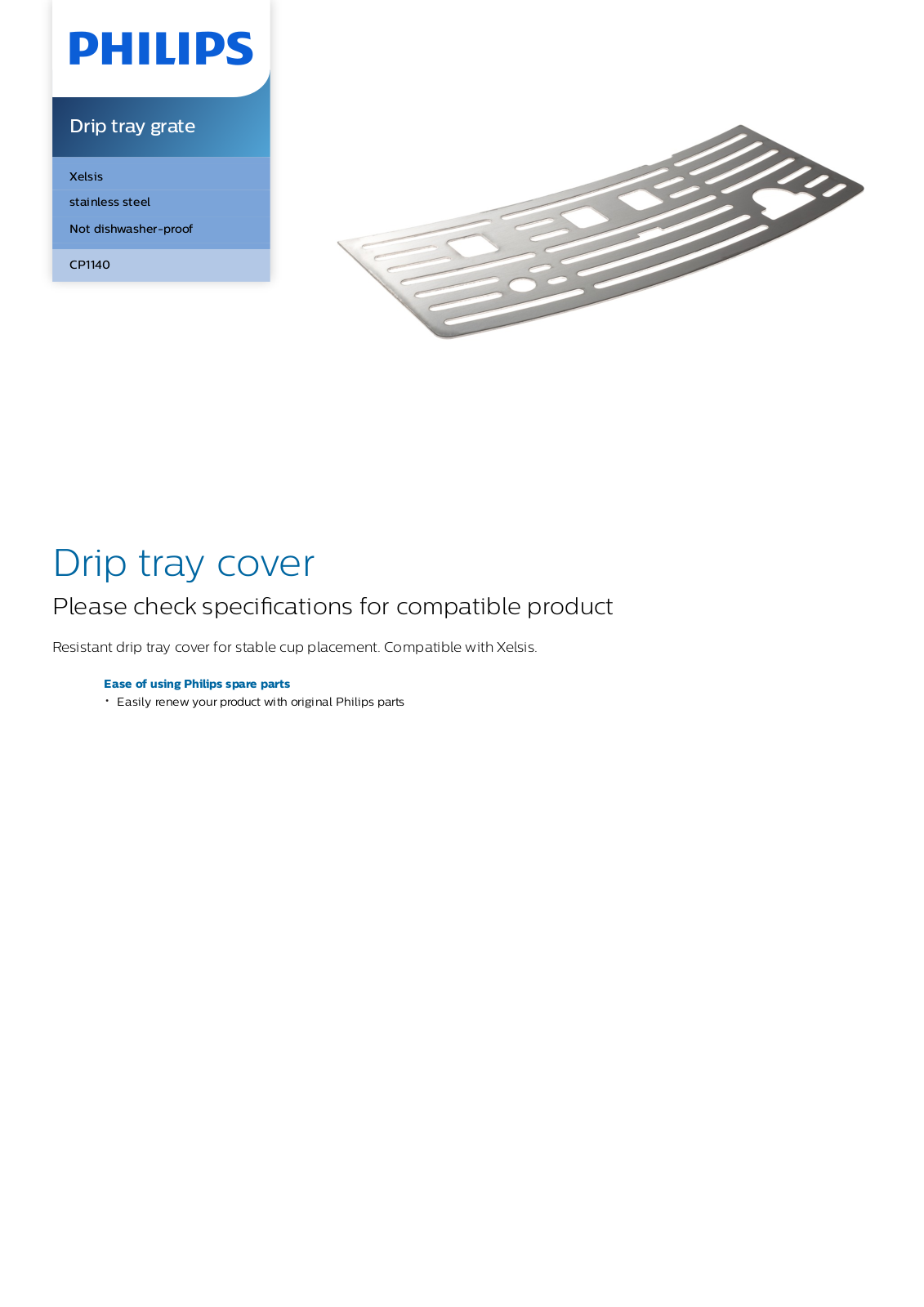 Philips CP1140/01 leaflet - ManualMachine.com