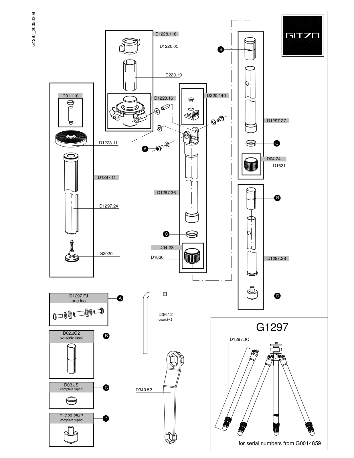 Gitzo G1297 User Manual