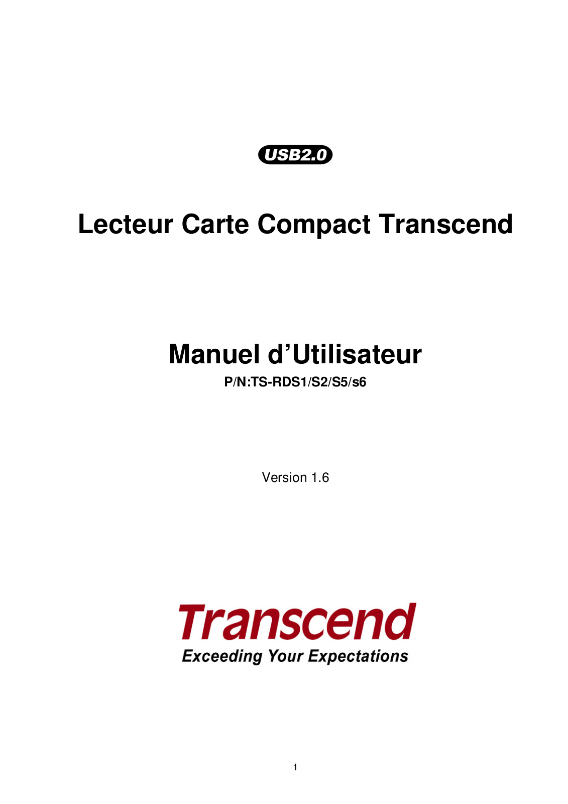 TRANSCEND TS-RDS2 User Manual