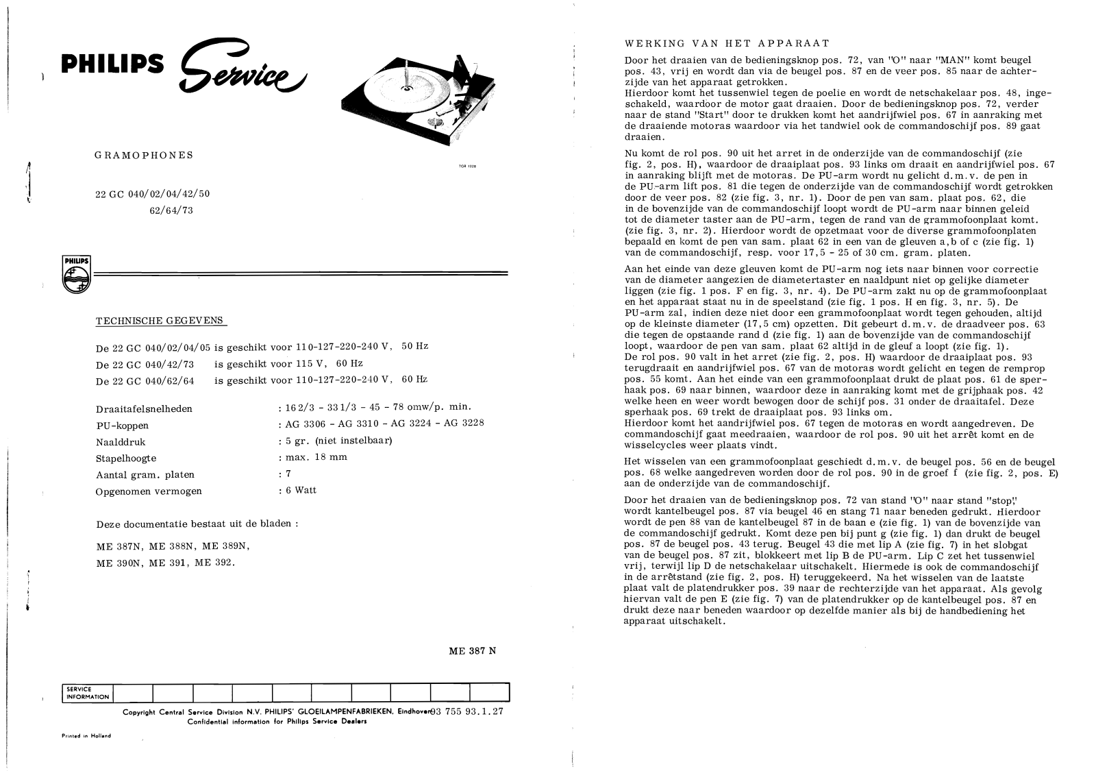 Philips 22-GC-040 Service Manual