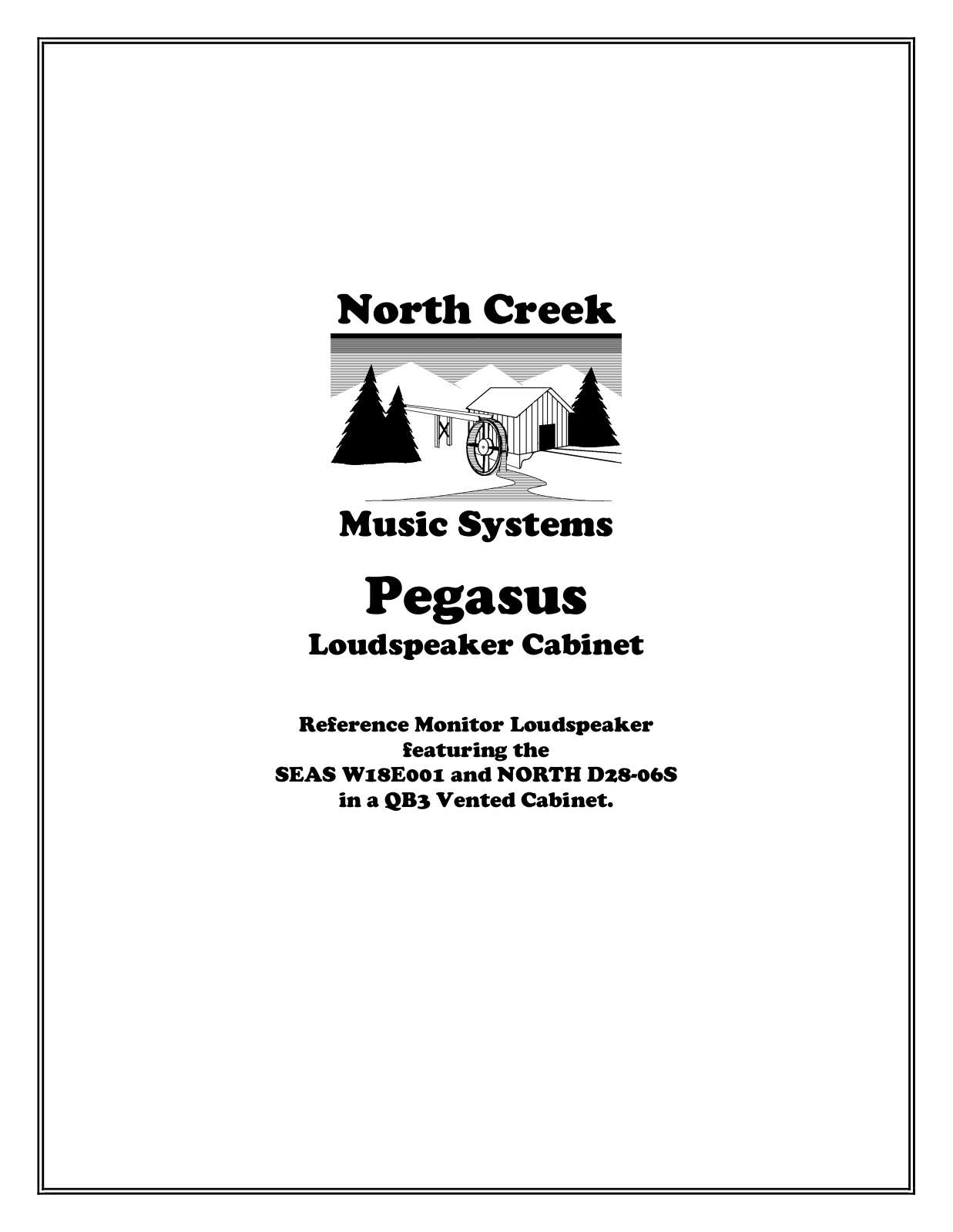 North Creek Pegasus Owners manual