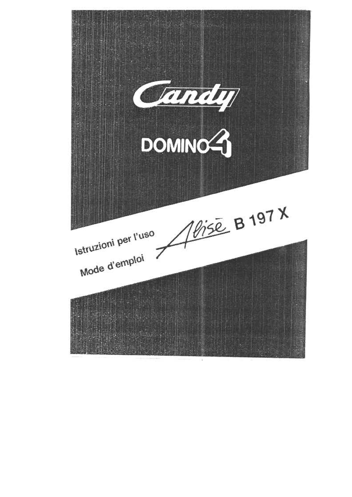 Candy ALISE B 197 X User Manual