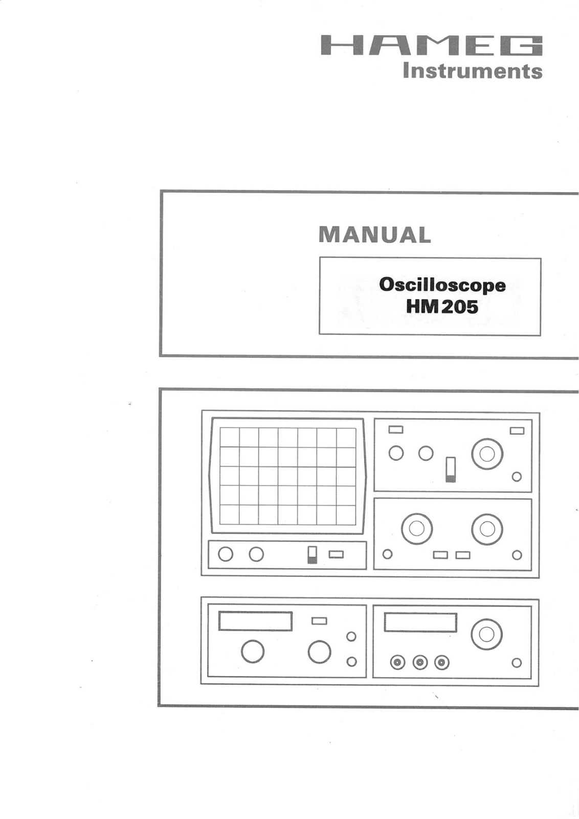 HAMEG HM205 User Manual