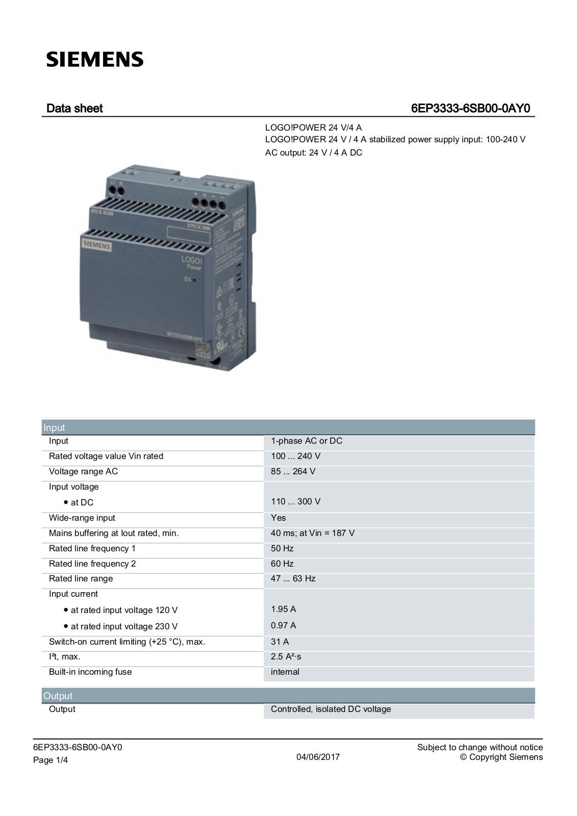 Siemens 6EP3333-6SB00-0AY0 User Manual