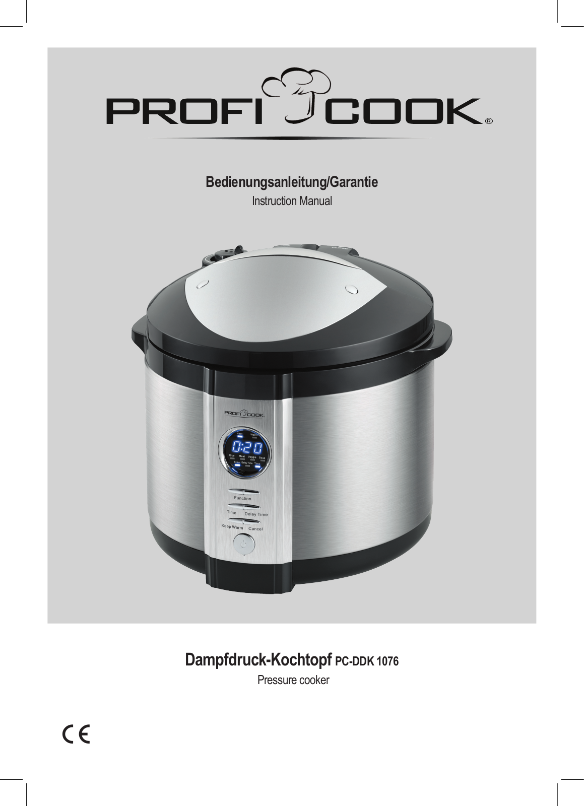 Proficook PC-DDK 1076 operation manual