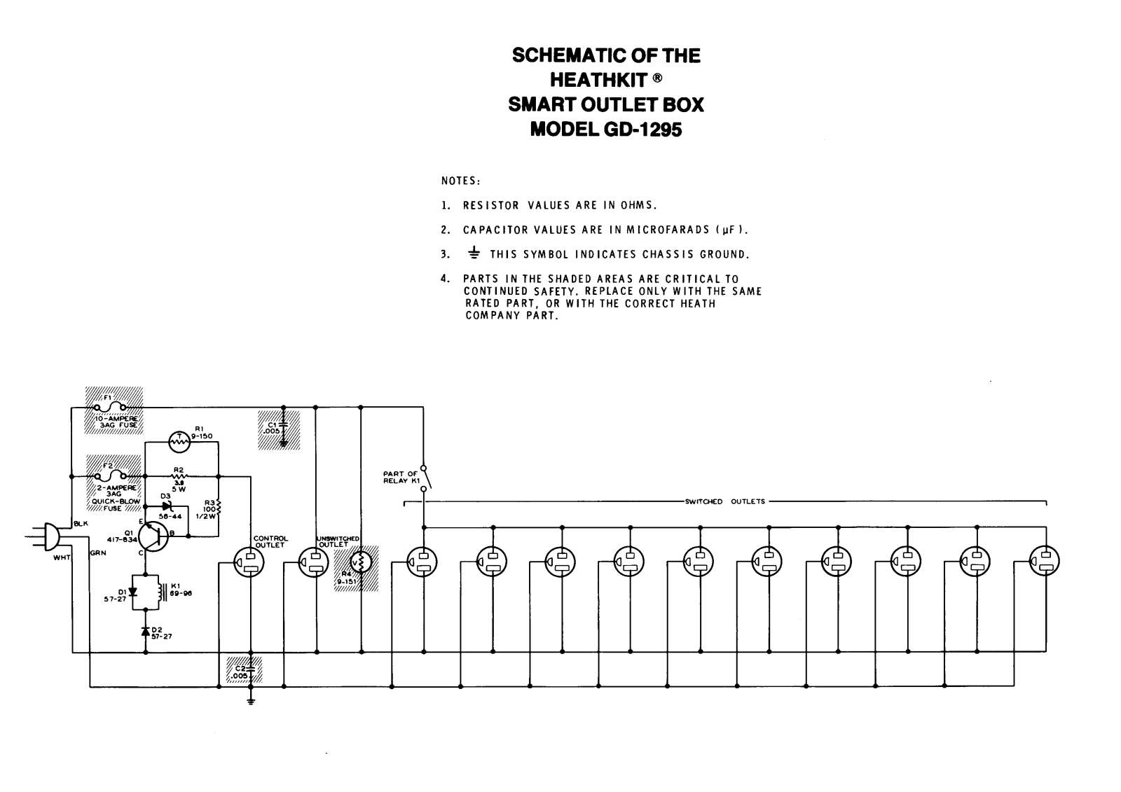 Heathkit GD-1295 Schematic