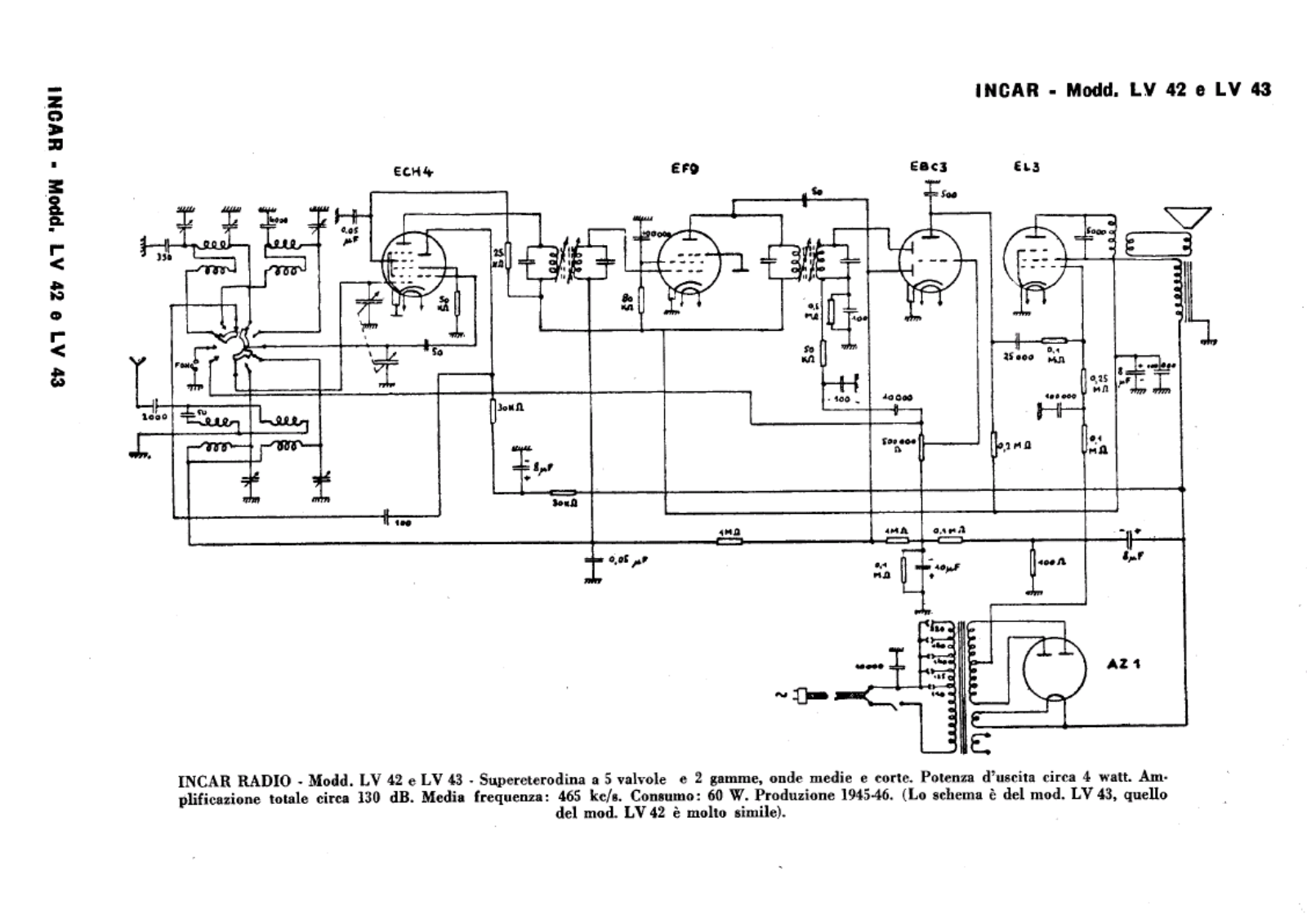 INCAR lv42, lv43 schematic