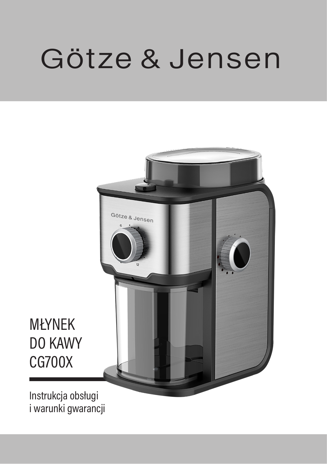 GOTZE & JENSEN CG700X User guide - ManualMachine.com