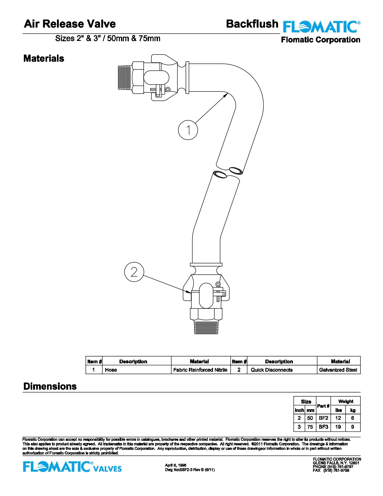 Flomatic Backflush Shematics