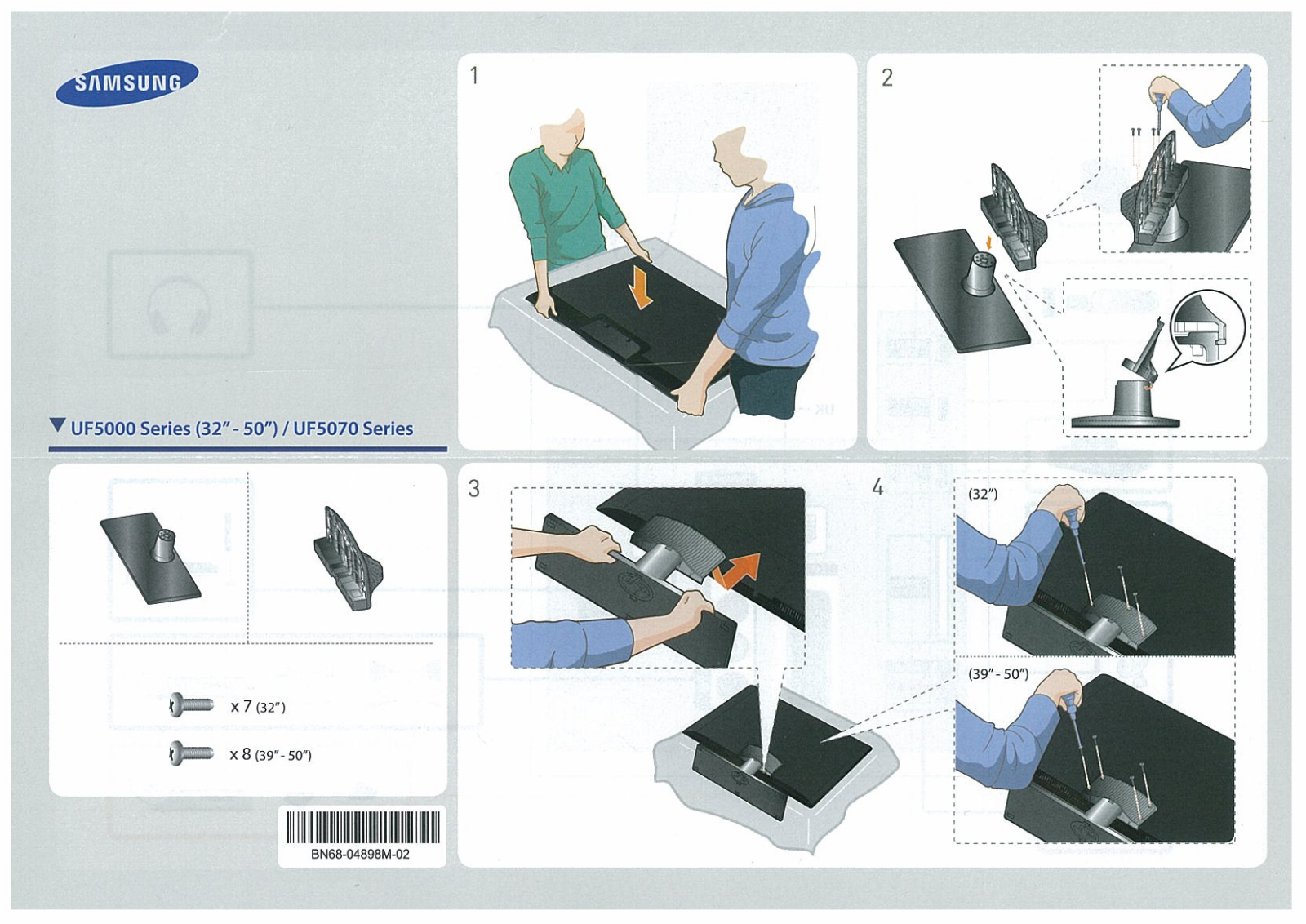 Samsung UF 5000 Series, UF 5070 Series Instruction Manual