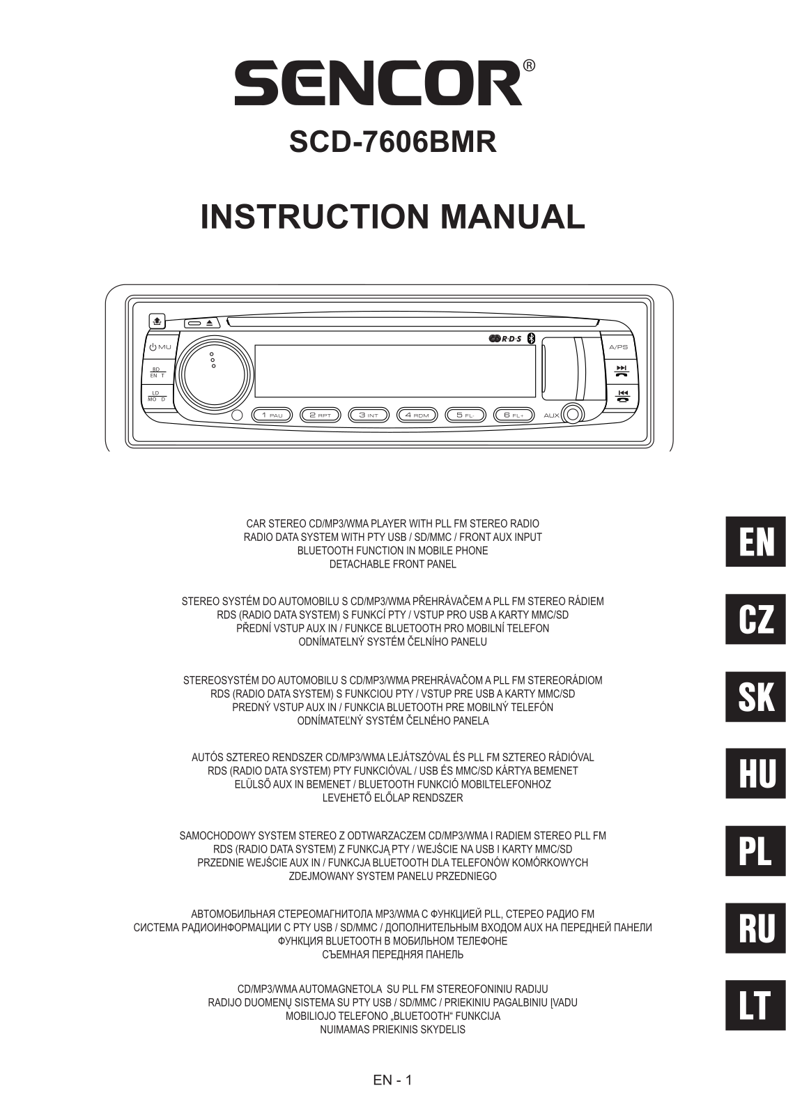 Sencor SCD 7606BMR User Manual