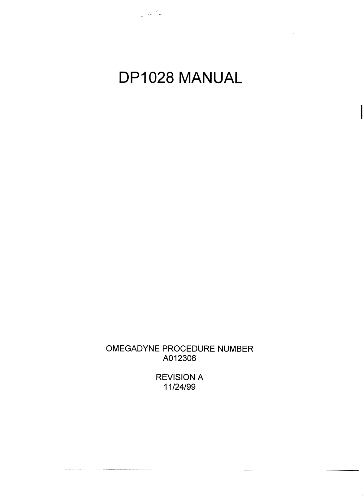 Omega DP1028 User guide - ManualMachine.com