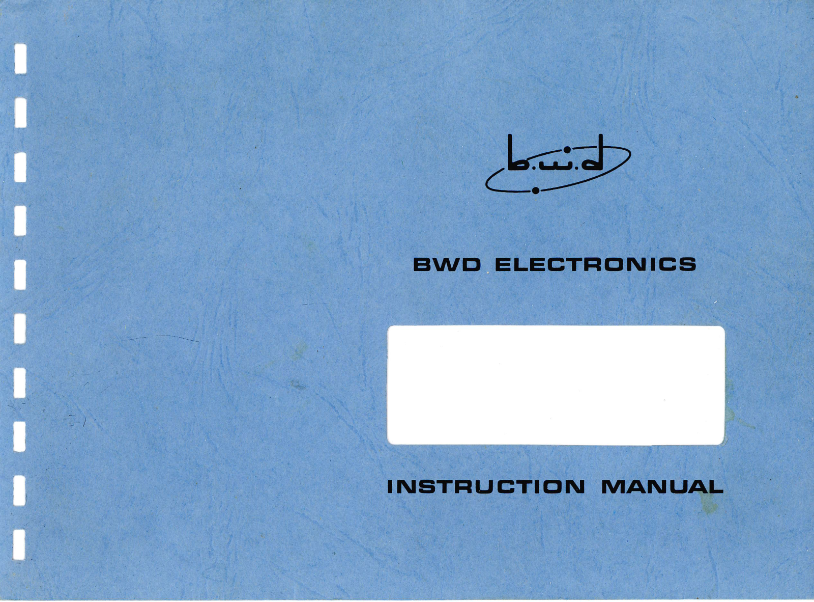 BWD Electronics 504 Service manual - ManualMachine.com