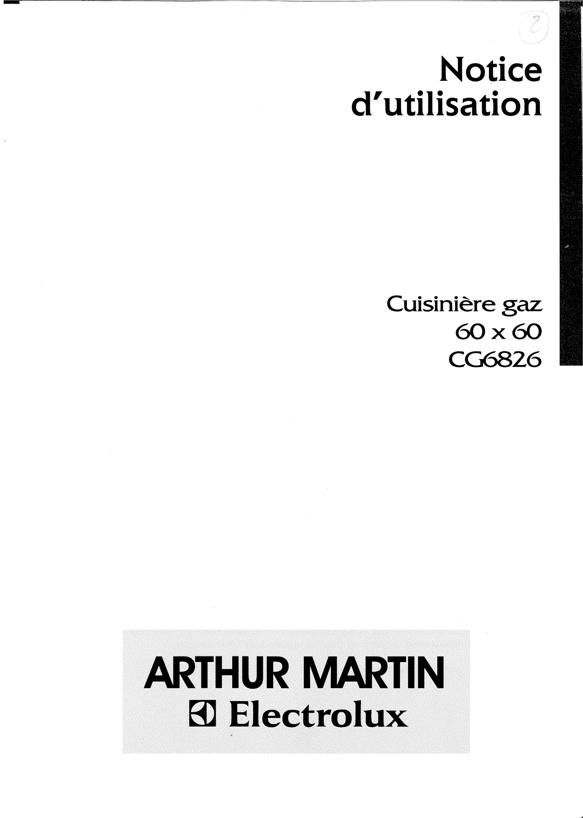 Arthur martin CG6826 User Manual