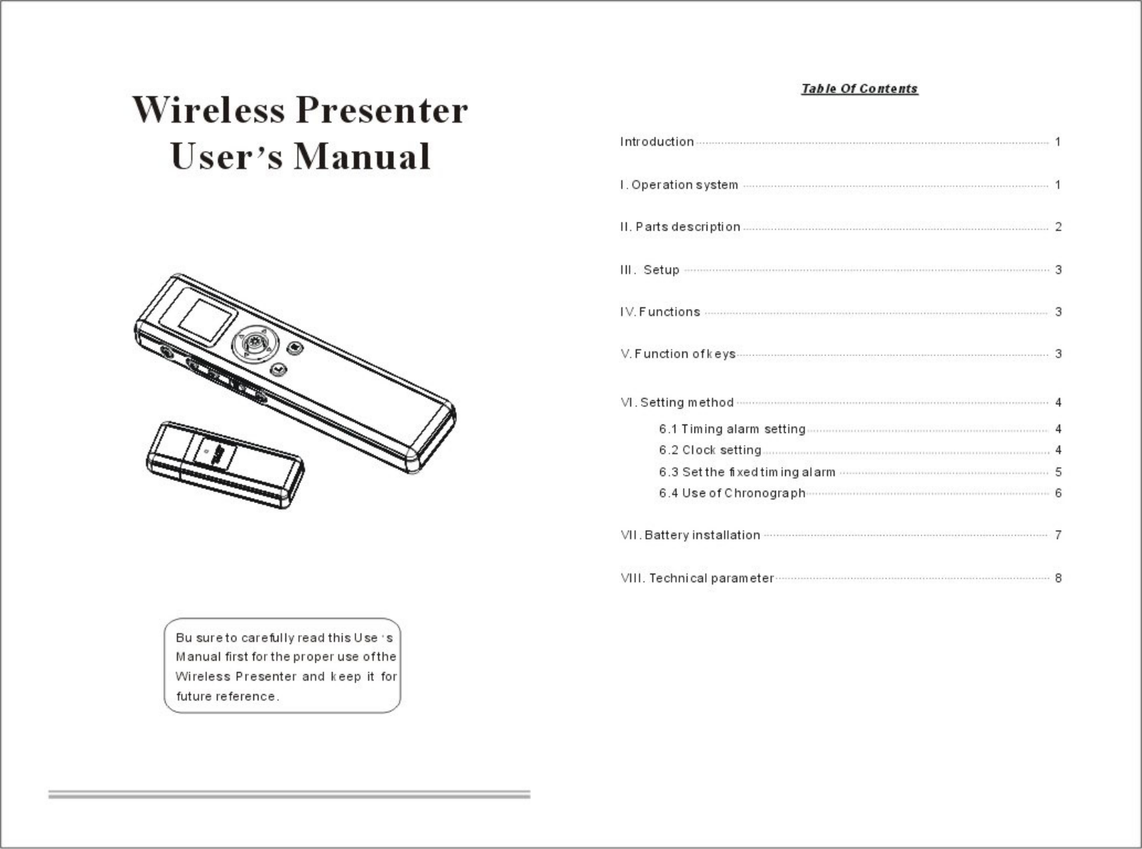 Vson Technology V 809R User Manual