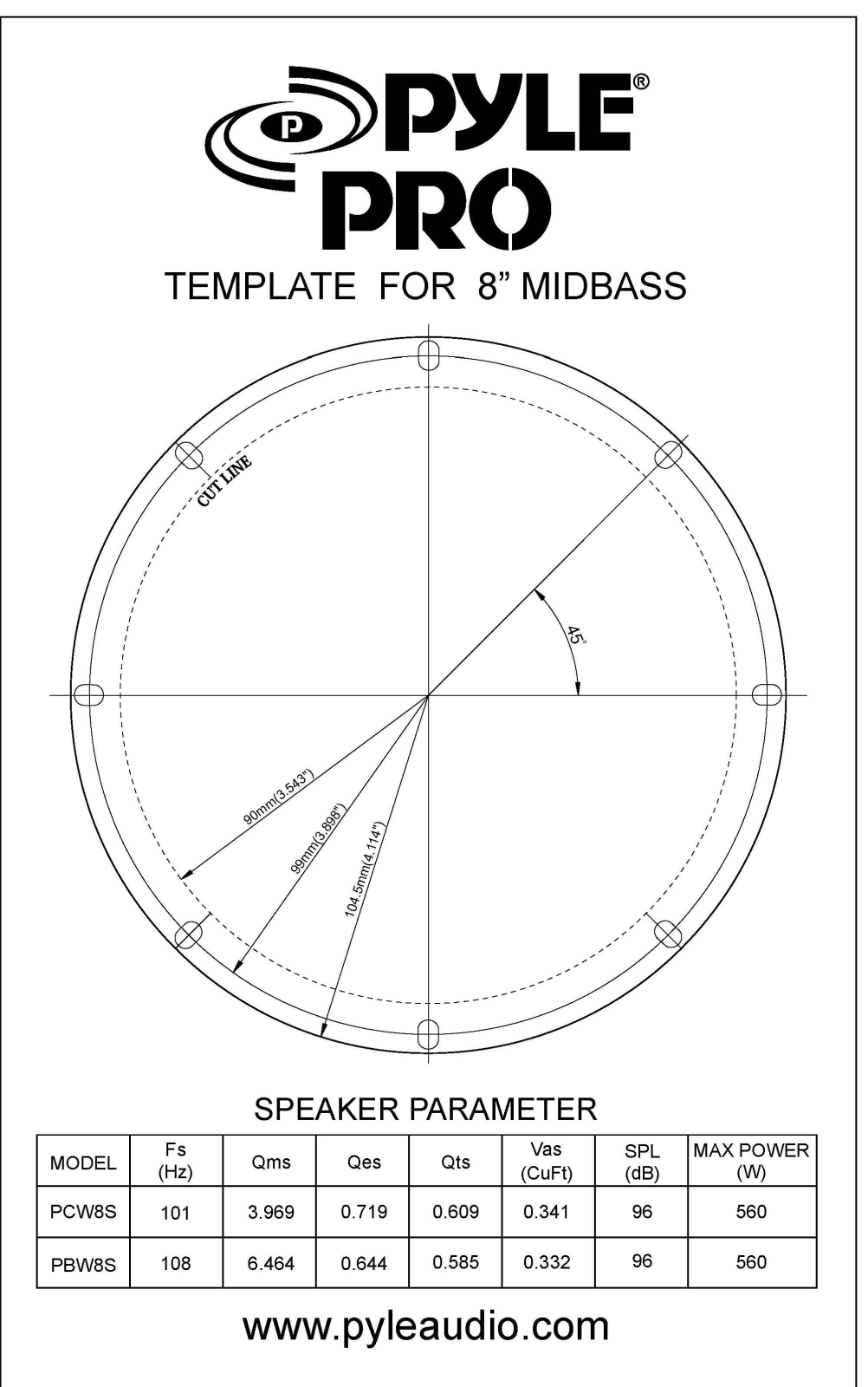 PYLE Audio PBW8S User Manual