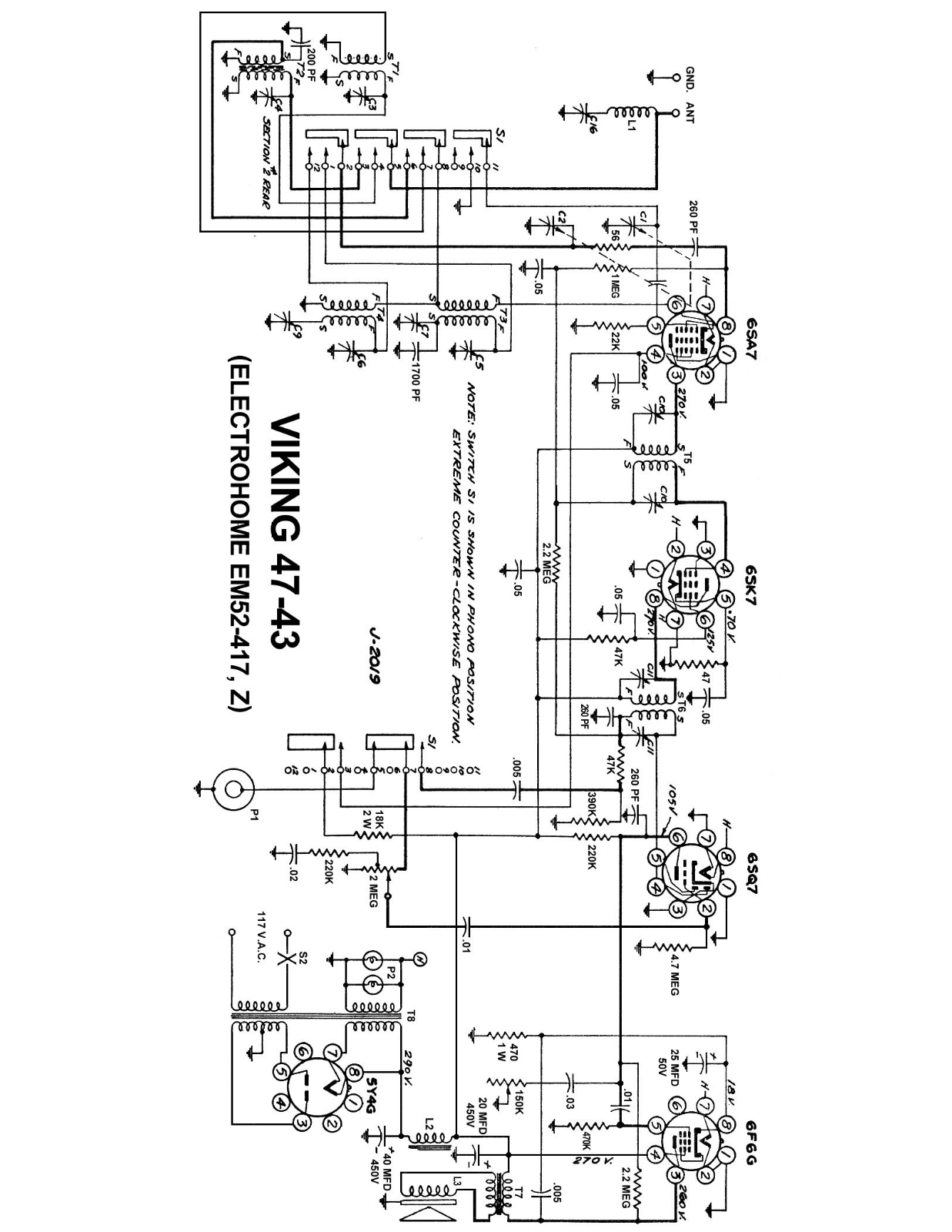 ElectroHome EM52-417 Schematic - ManualMachine.com