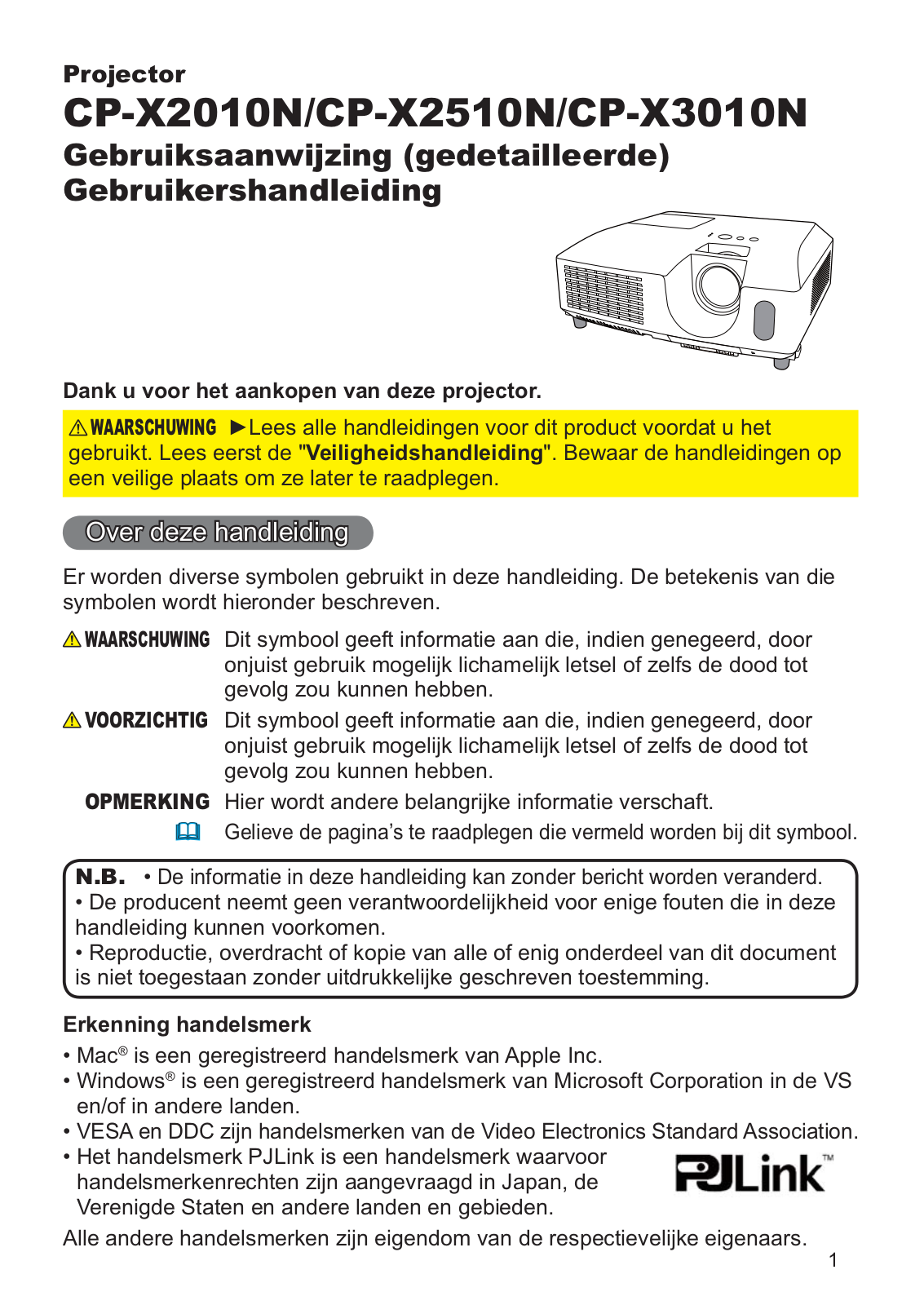 Hitachi CP-X2510NEF, CP-X3010NEF User Manual