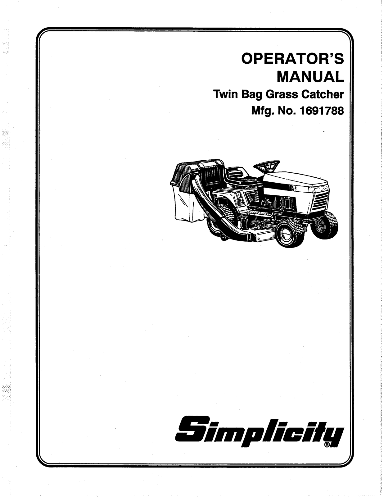 Snapper 1691788 User Manual