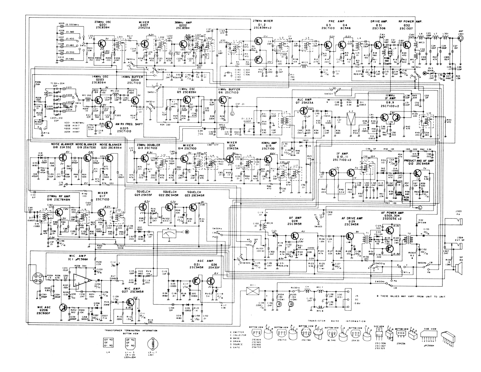 Midland 13-892 Schematic