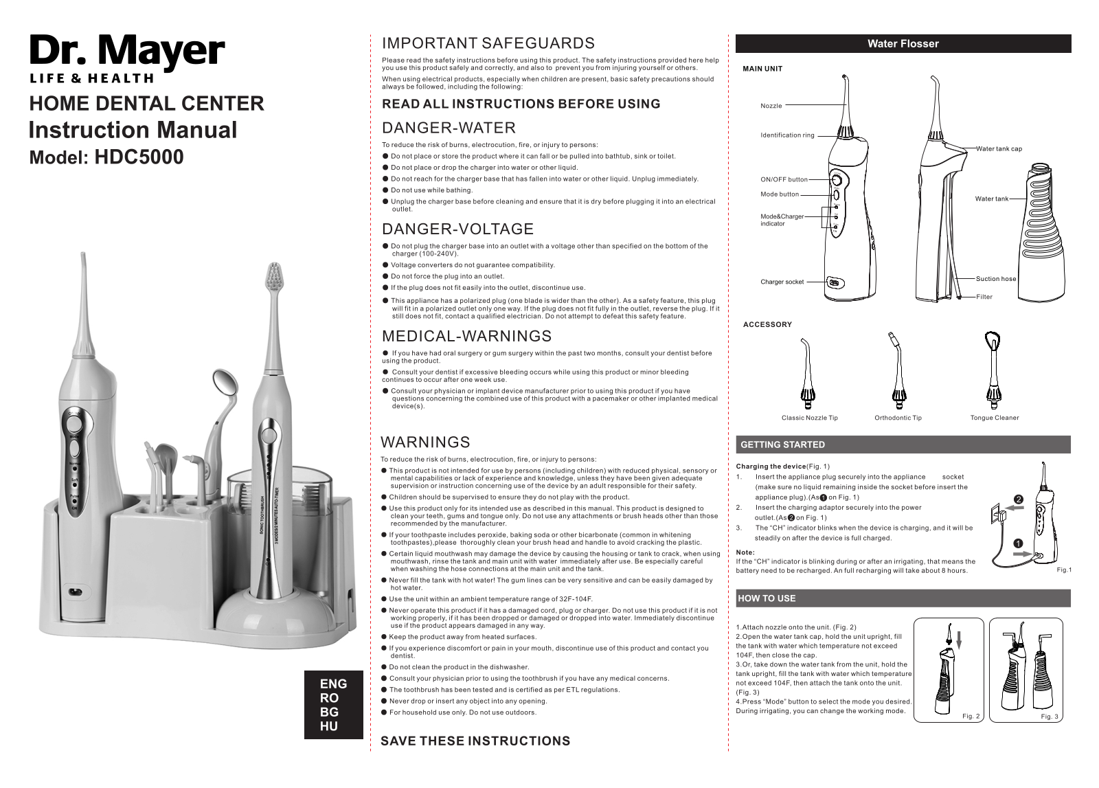 Dr. Mayer HDC5000 User guide - ManualMachine.com