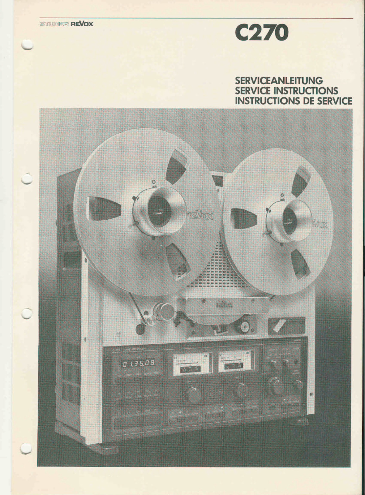 Revox C-270 Service manual