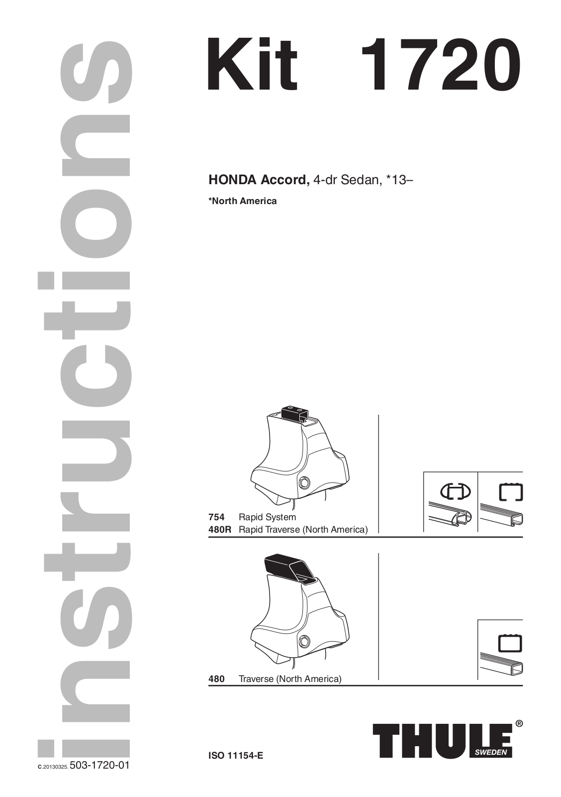 THULE 1720 User manual - ManualMachine.com