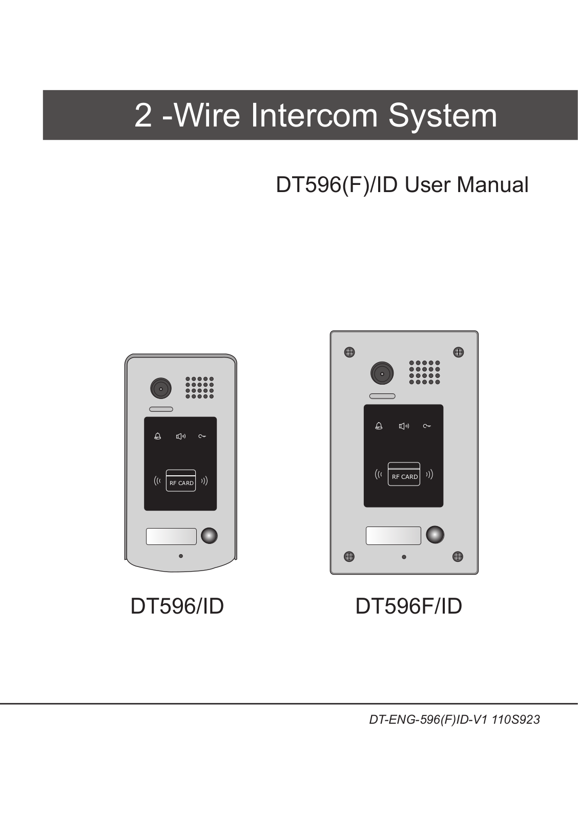 V-Tech DT596F-ID User Manual