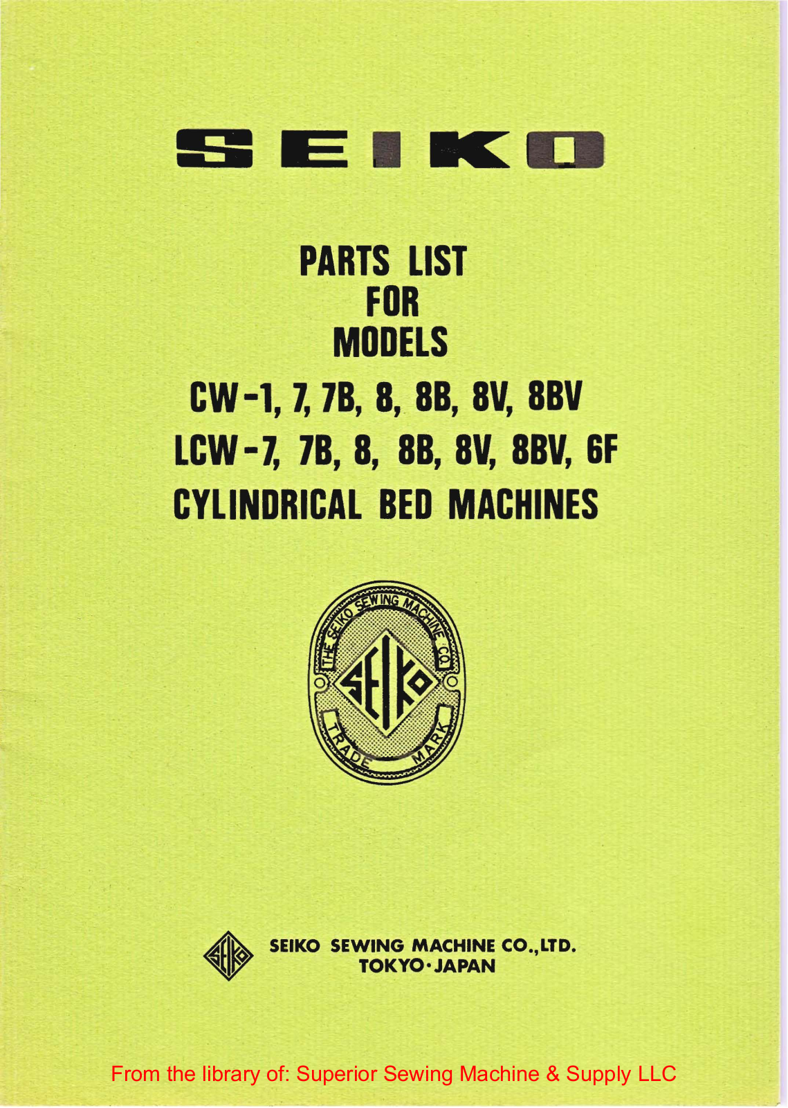 Seiko CW-7, CW-7B, CW-8, CW-8B, CW-8V User Manual - ManualMachine.com