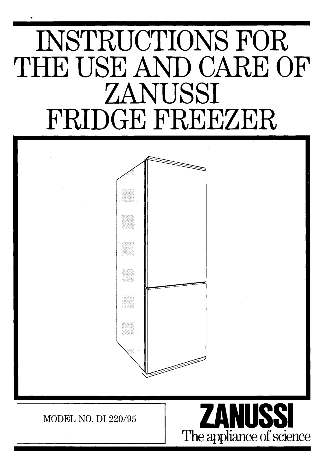 Zanussi Di220-95 User Manual