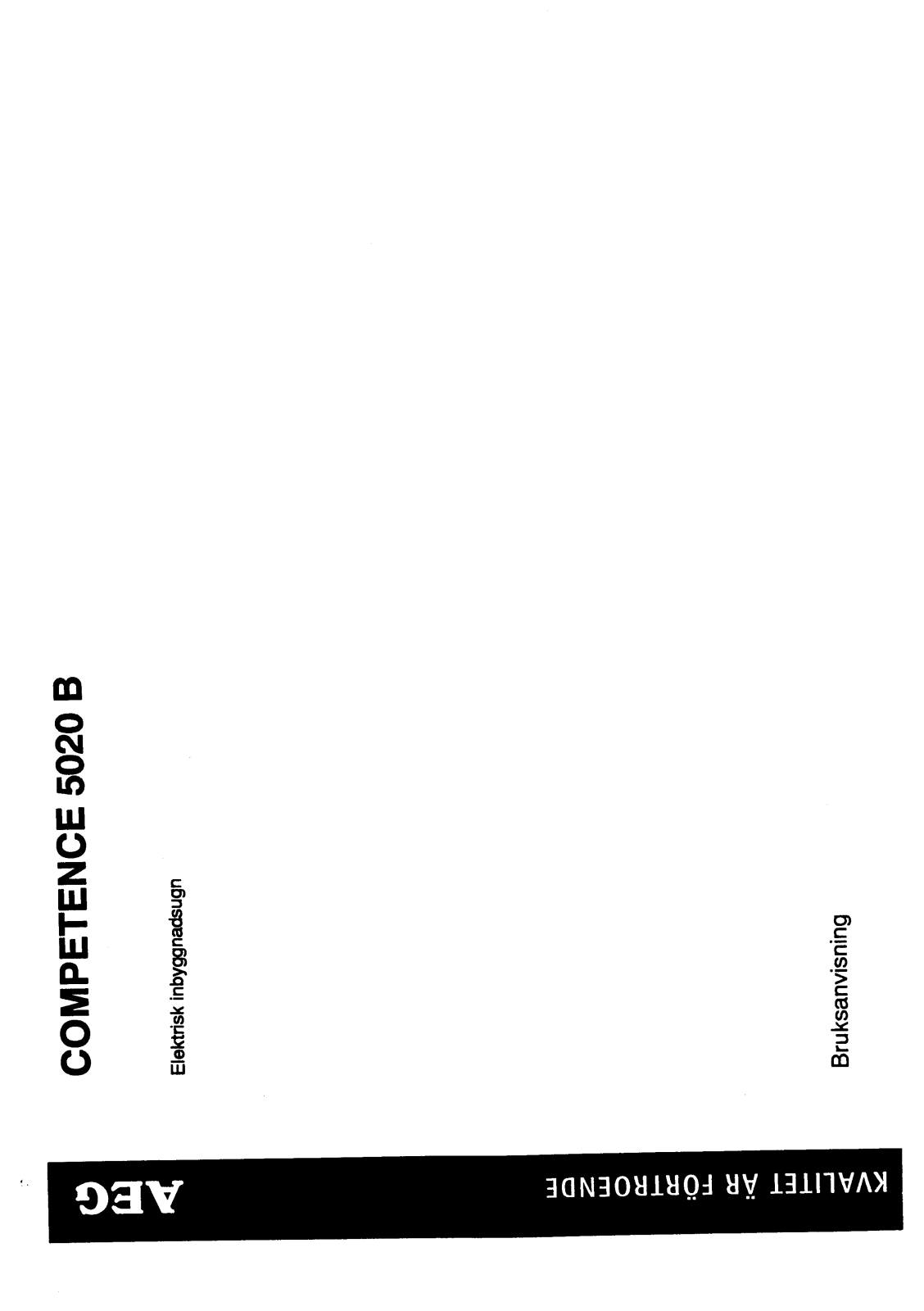 AEG COMPETENCE 5020B User Manual