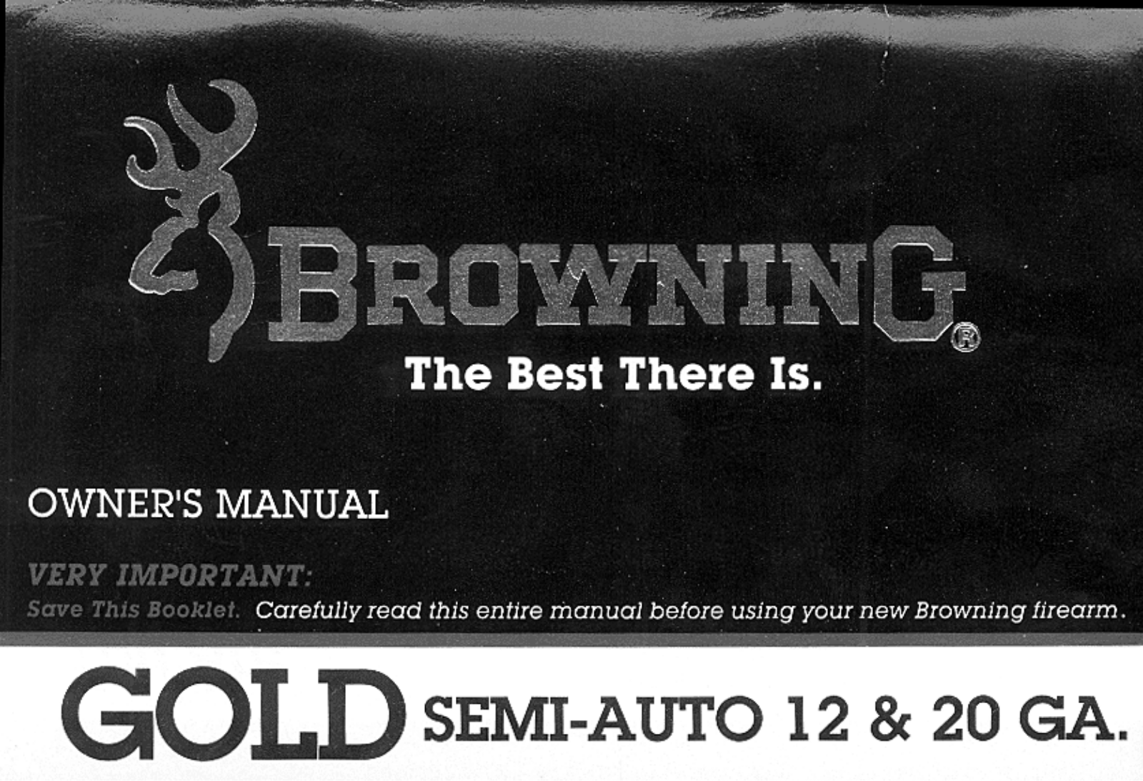 browning gold 12, gold 20 GA User Guide